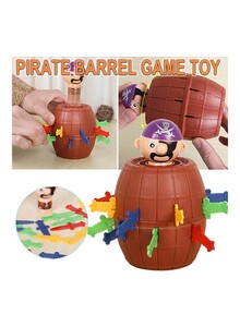 Generic Pirate Barrel Game Toy 9.3 x 8 x 8centimeter