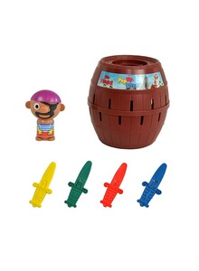 Tomy Play To Learn Pop-Up Pirate Barrel With Ejection Mechanism 16x16x16cm