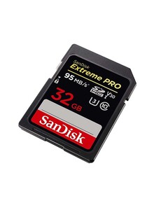 SanDisk SanDisk Extreme PRO SDHC Memory Card up to 95MB/s, UHS-I, Class 10, U3, V30 32 GB