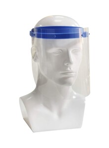 Generic 10-Piece Safety Face Shield Clear/Blue 22x22x19.5centimeter