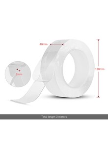 Generic Reusable Double-Sided Adhesive Tape White