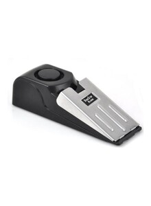 Generic Wedge-Shaped Portable Door Alarm Black/Grey