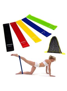 Generic 5-Piece Yoga Pilates Resistance Band Set