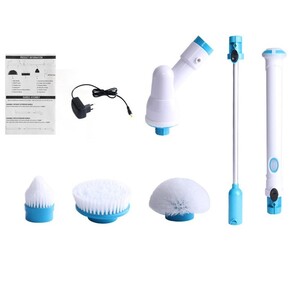 Generic Electric Long Handle Cleaning Brush Set White/Blue 1070 x 120millimeter