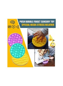 Generic 3-Piece Push Pop Bubble Sensory Toy Set