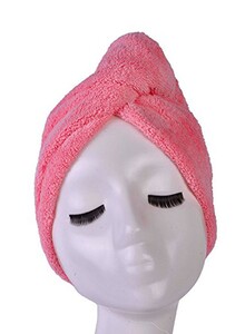 Generic Microfiber Hair Drying Towel Pink