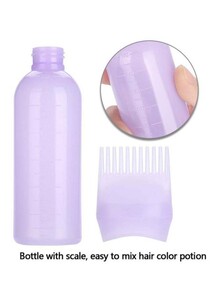 Generic 2-In-1 Hair Dyeing Bottle With Comb Light Purple