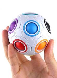 CuberSpeed CuberSpeed 2-Piece Rainbow Magic Fidget Ball Set 65 x 65millimeter