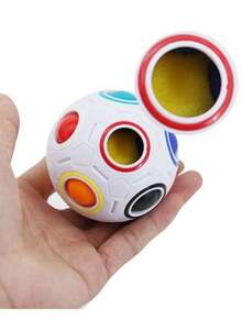 Beauenty 2-Piece Spherical Magic Cube Creative Fottball Toy Set 8cm