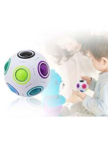 Beauenty 2-Piece Spherical Magic Cube Creative Fottball Toy Set 8cm