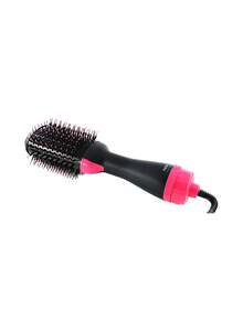 Generic Hair Comb Straightener Curler Black/Pink 34*8centimeter