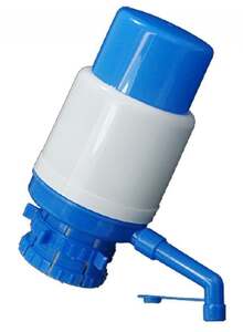 Generic Hand Press Water Pump Dispenser Blue/White 19.5 x 9.7centimeter