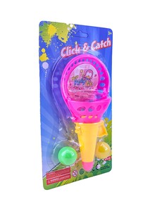 ARCADY Click & Catch Ball Game On Blister Card Assorted