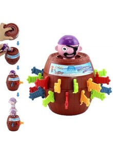 Generic Pirate Bucket Lucky Stab Pop Up Game Toy 13 x 8.5 x 8.5centimeter