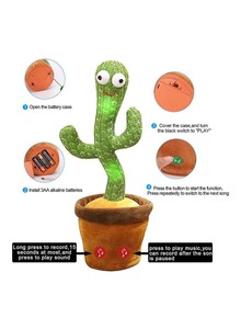 XiuWoo XiuWoo Cactus Plush Stuffed Toy With Music