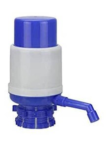 Generic Bottled Drinking Water Hand Press Manual Pump Dispenser Jug Home Office Blue-White