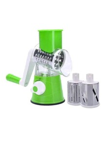 Generic Multifunctional Vegetable Grater With Blades Green/Silver/Clear 7.87 x 3.94inch