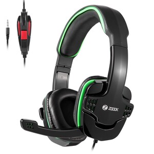 Zoook Premium Gaming Headphone 7.1ch Surround Sound, Ultra-Comfort memory Foam; compatible with PC, Xbox,PS4, Mobiles ( Free Y Splitter Included)