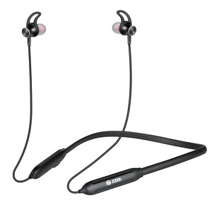 ZOOOK Wireless Bluetooth Neckband style-earphones with 6hour playing time & magnetic latch design, CVC 8.0 Noise Cancellation
