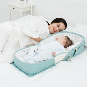 Sunveno Portable Baby Bed & bag- Sea Green