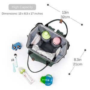 Alameda Diaper Backpack - Large - Olive Green