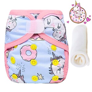 Little Story - New Born Reusable Diaper with Insert - Unicorn