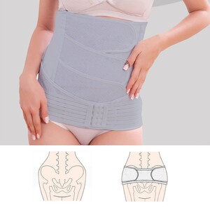 Sunveno - Breathable Postpartum Abdominal Belt-Blue-L