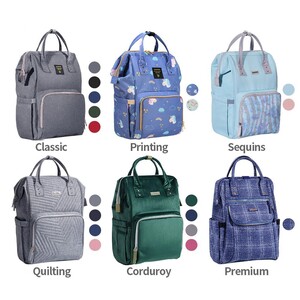 Sunveno New Mom Combo-Diaper Bag wt Changing Pad and Hooks