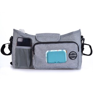 Little Story Stroller Diaper Organizer Bag-Grey