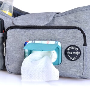 Little Story Stroller Diaper Organizer Bag-Grey