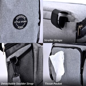 Little Story Stroller Organizer Travel Bag-Grey