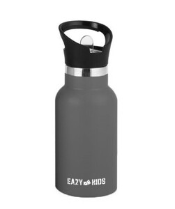 Eazy Kids - Stainless Steel Water Bottle 350 ml - Grey