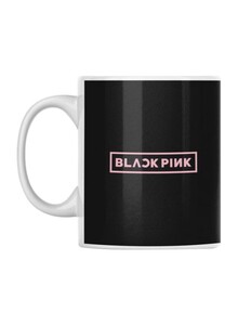 Atiq Printed Ceramic Mug White/Black/Pink 350ml