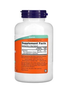 Now Foods Magnesium 400 mg 180 Capsules