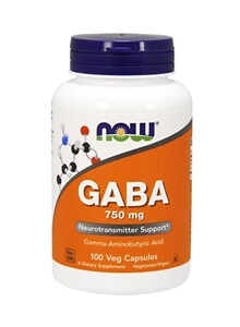 Now Foods Gaba 750mg 100 Veg Capsules