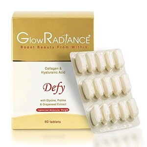 GlowRADiANCE Glow Radiance Defy Tablets with Collagen & Hyaluronic Acid, 60 Tablets