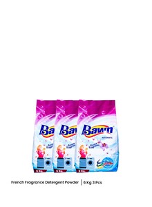 Bawn French Fragrance Detergent Powder 6Kg x 3