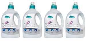 GermOff 2-in-1 Laundry Detergent and Softener - 3 L, 4 Pieces