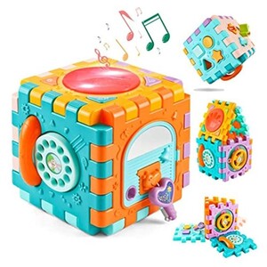 Huanger - Baby Toys Activity Cube STEM Toy for 18+ Months