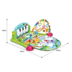 Huanger - Baby Fitness Mat Toy With Light & Sound - Green