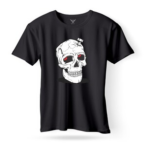F&M - Skulls Design Adult Black Unisex Tshirt - ABT-MGT-624 - S