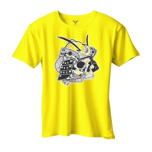 F&M - Skulls Design Adult Yellow Unisex Tshirt - AYT-MGT-606 - XL