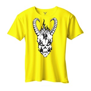 F&M - Skulls Design Adult Yellow Unisex Tshirt - AYT-MGT-618 - L