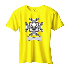 F&M - Skulls Design Adult Yellow Unisex Tshirt - AYT-MGT-621 - S