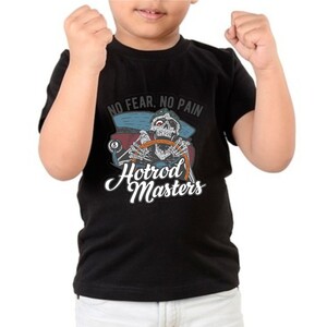 F&M - Gothic Skull Design Kids Black Tshirt - KBT-MGT-575 - 12-14 Yrs