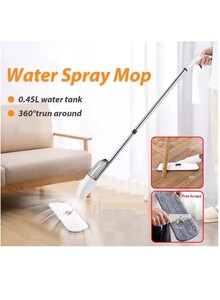HEXAR 360 Degree Spin Microfiber Spray Mop for Floor Cleaning with Washable Pad