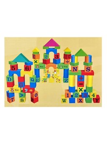 HEXAR 80 Pieces Light Weight High Density Non Toxic Foam Building Blocks For Toddlers Early Education