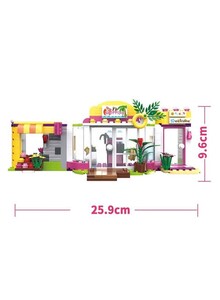 HEXAR 376 Pieces Shopping Mall Building Play Set with 3 Mini Dolls