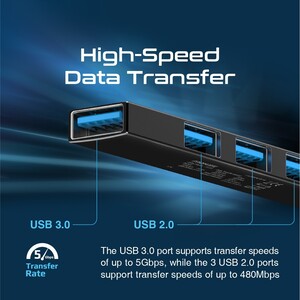 محور USB-C ، محول شحن / مزامنة 4 في 1 من النوع C مع محول USB-A ، منفذ USB 3.0 بسرعة 5 جيجابت في الثانية
