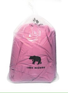 Luxe Decora Faux Leather Multi-Purpose Bean Bag With Polystyrene Filling Pink